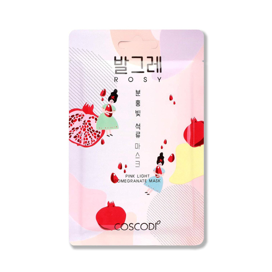 Тканевая маска Rosy pink light pomegranate mask sheet - 1