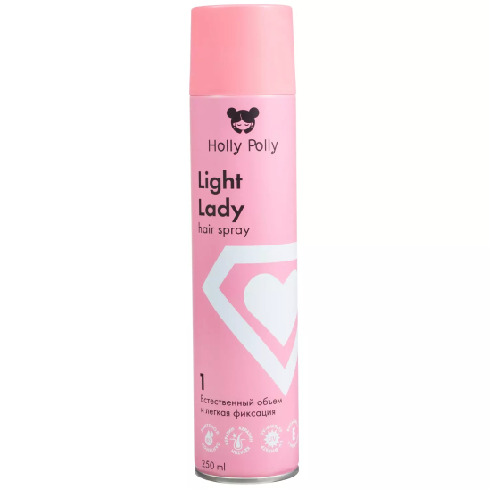 Лак для волос Light Lady Естественный Объем и Легкая Фиксация - 1