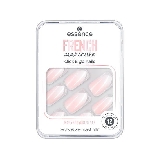 Накладные ногти на клейкой основе French Manicure Click & Go, 02 babyboomer style - 1