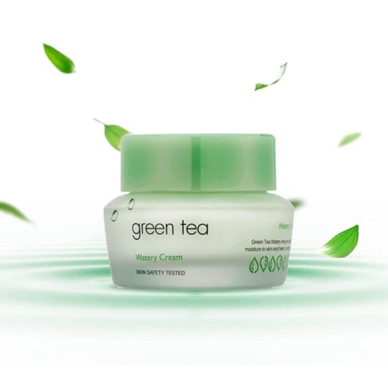Крем для жирной и комбинированной кожи с зеленым чаем Green Tea Watery Cream - 1