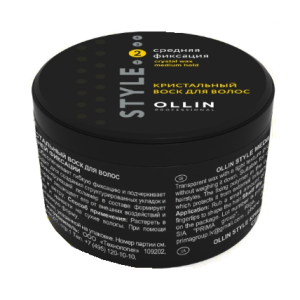 Ollin Professional - Кристальный воск для волос средней фиксации, 50 г