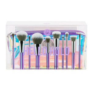 Revolution BH Cosmetics - Набор кистей с косметичкой Hello Holo, 10 шт