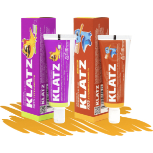 KLATZ - Зубная паста Тутти-фрутти , 40 мл + Зубная паста Утренняя карамель 40 мл