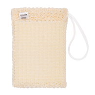 Мочалка брикет для пилинга с индикатором износа, белый