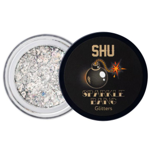 SHU - Глиттер для макияжа лица и тела Sparkle Bang №134, серебряный3 г