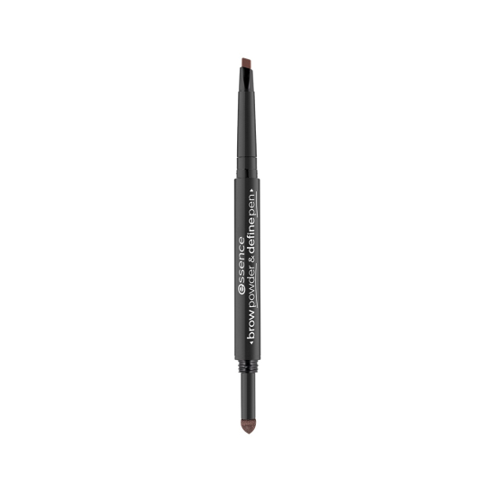 Контурный карандаш и пудра для бровей 2 в 1 Brow Powder & Define Pen, 02 warm dark brown - 2