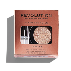 Makeup Revolution - Праймер + тени для век Flawless Foils, Rebound