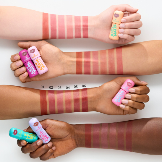 Жидкая матовая помада для губ Juicy Matte lip mousse, 03 Nude Pink - 4