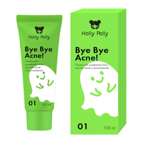Holly Polly - Пенка для умывания лица Bye Bye Acne! против акне и воспалений, 100 мл