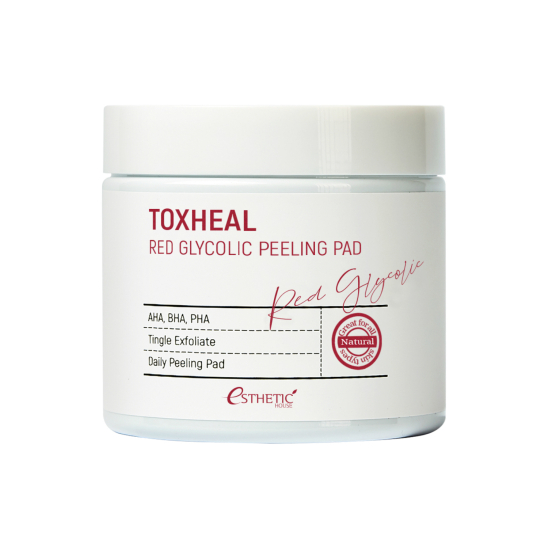 Пилинг-диски с гликолевой кислотой Toxheal Red Glycolic Peeling Pad, 100 шт - 1