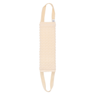 Мочалка длинная рельефная с ручками, белый