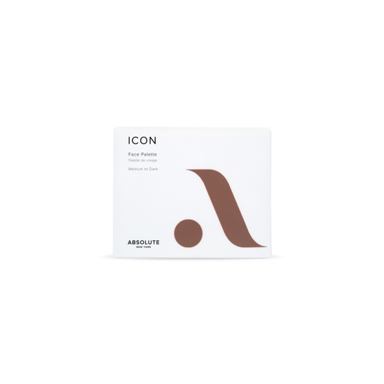 Палетка для лица: румяна, хайлайтер, контурирующая пудра Icon Face Palette, Medium To Dark - 2