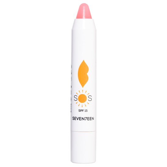 Восстанавливающий увлажняющий бальзам для губ SоS Lip Repair Spf 15+ Прозрачный розовый - 1