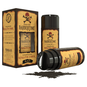 BARBERTIME - Загуститель для волос с кератином Hair Building Keratin Fiber, Medium brown21 г