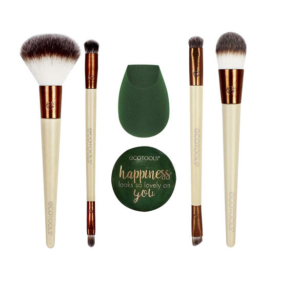 Набор для макияжа Warm Winter Glow Beauty Kit : кисти, спонж, зеркало - 3