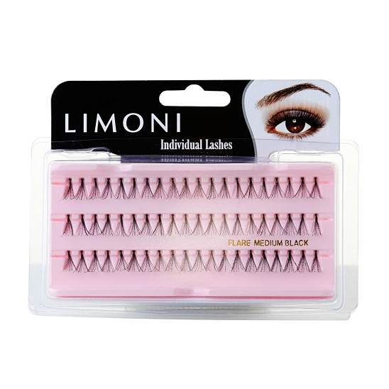 Individual Lashes Пучки ресниц черные (средние) - в упаковке: 1 набор - 1