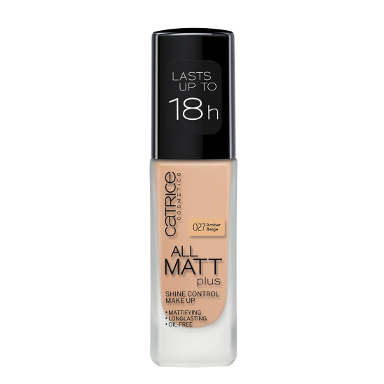 Тональная основа All Matt Plus Shine Control Make Up, 027 Amber Beige ванильный - 1