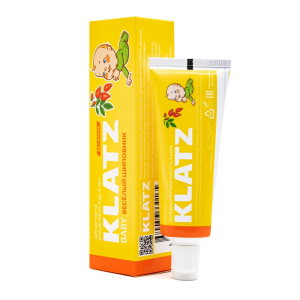 KLATZ - Зубная паста от 0 до 4 лет Веселый шиповник без фтора40 мл