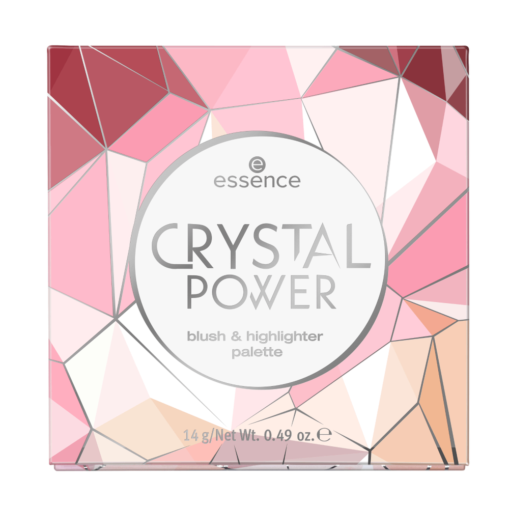 essence. Палетка для макияжа: румяна и хайлайтеры crystal power blush ...