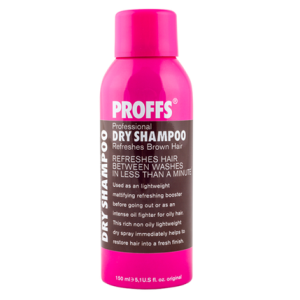 PROFFS - Шампунь для сухого очищения темных волос Dry Shampoo Brown 3 в 1, 150 мл