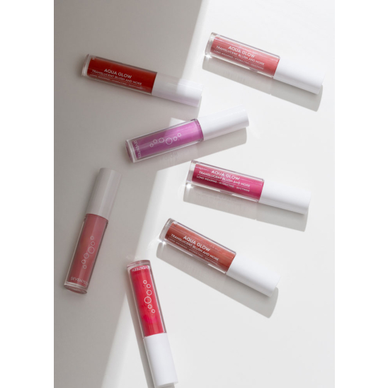 Прозрачные глянцевые сияющие румяна 3в1, 06 Летнее сияние - 4