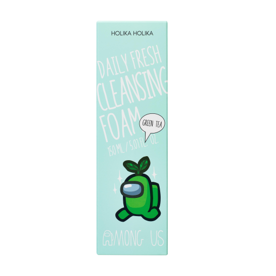 Очищающая пенка для лица с зеленым чаем Among Us Daily Fresh Green Tea Cleansing Foam - 2