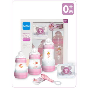 MAM - Welcome to the world Giftset Подарочный набор для новорожденных 2021, розовый, 0+ мес.