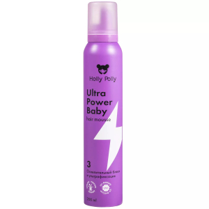 Holly Polly - Лак для волос Ultra Power Baby Ослепительный Блеск и Ультрафиксация, 250мл
