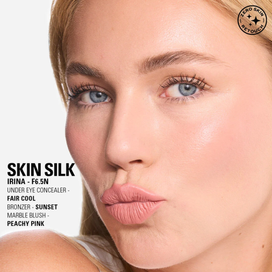 Румяна для лица в стике Skin Silk Marble Blush Stick, Pinched Light Pink - 5