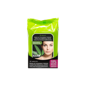 Absolute New York - Влажные салфетки для удаления макияжа Absolute! MakeUp Cleansing Tissue 33 шт. Green Tea