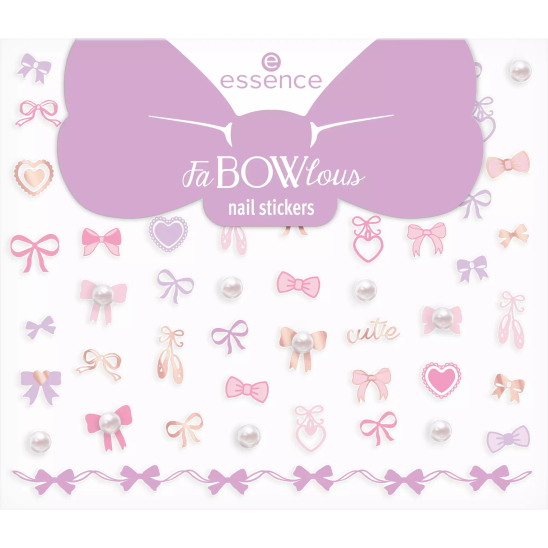 Стикеры для ногтей FaBоWlous nail stickers, 01 Ballet Of Bows - 1