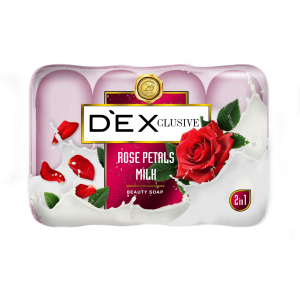 DEXCLUSIVE - Двухцветное мыло Beauty Soap Роза, 4*85 г