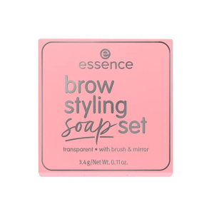 essence - Набор для укладки бровей: мыло для фиксации и щеточка brow styling soap set3,4 г