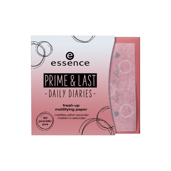 Prime & last daily diaries - матирующие салфетки - fresh-up mattifying paper - 01 slay all day - 2