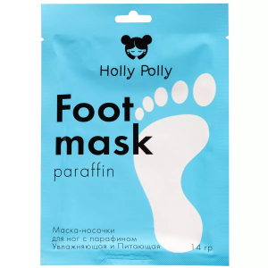 Holly Polly - Маска-носки для ног c парафином, увлажняющая и питающая