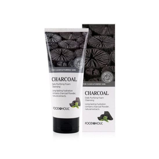 Очищающая пенка для умывания с древесным углем Charcoal Daily Purifying Foam Cleansing - 1