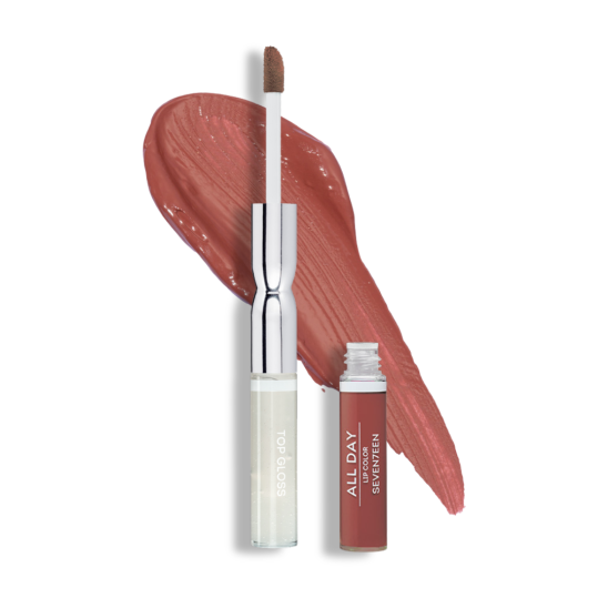Жидкая стойкая помада-блеск All day lip color & top gloss, 28 - 1