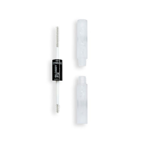 Гель для бровей и ресниц Gel for eyebrows Glossy Fix 2 в 1, прозрачный - 2