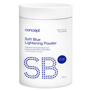 Concept - Порошок для осветления волос Blond Touch Soft Blue lightening powder Pure White500 г