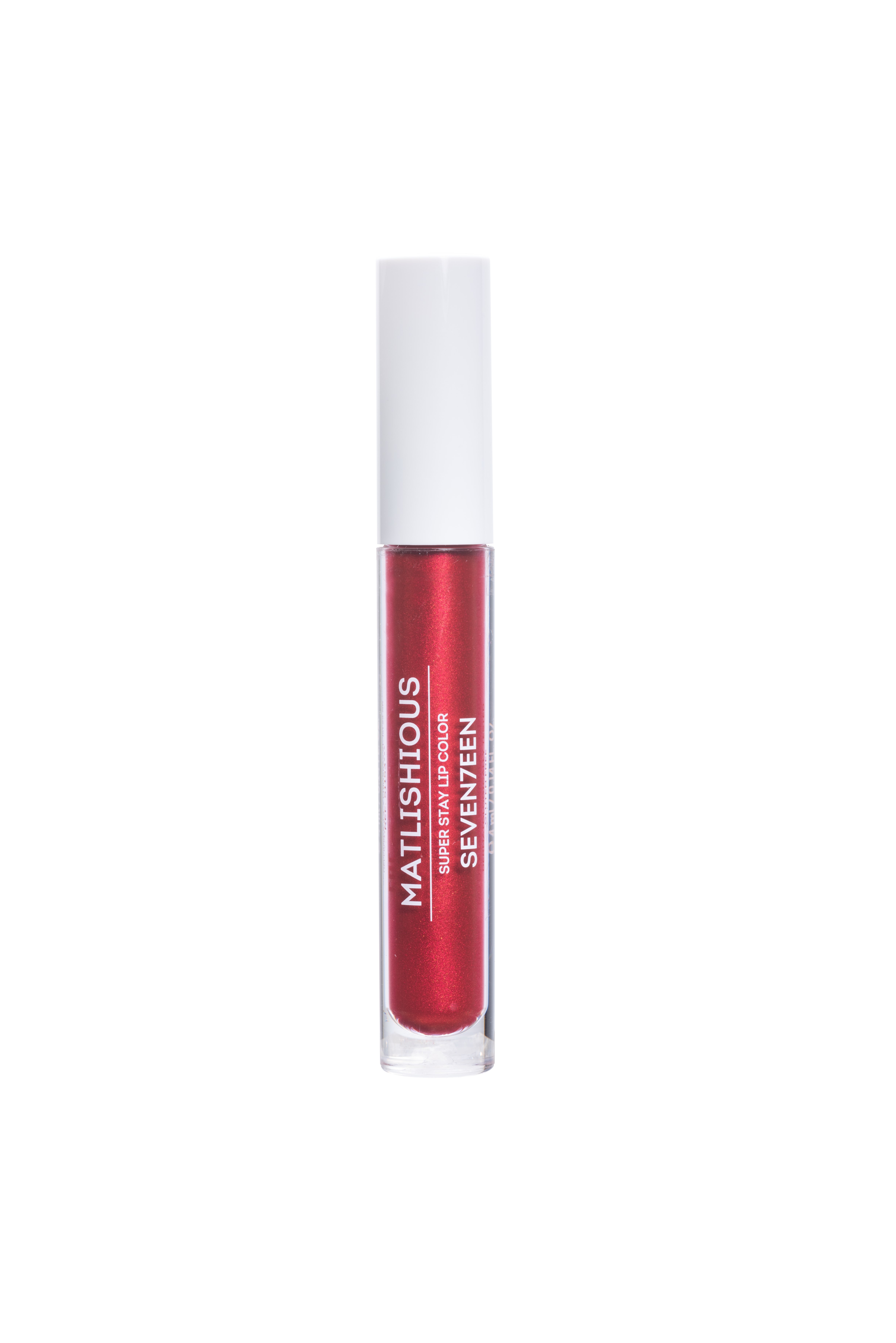 Жидкая помада-блеск Matlishious Super Stay Lip Color, 11 красный с искрой