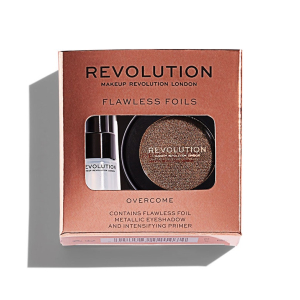 Makeup Revolution - Праймер + тени для век Flawless Foils, Overcome
