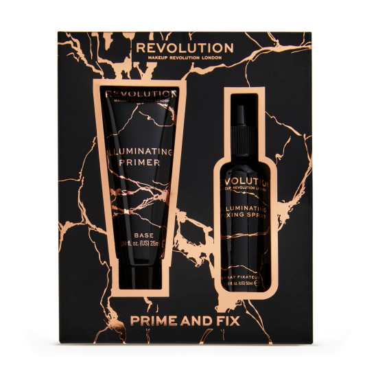 Набор для макияжа лица: праймер и фиксирующий спрей Illuminating Prime & Fix Duo - 1