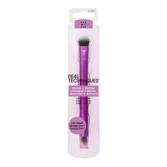 Кисть для теней для век 2 в 1 Blend + define - 1