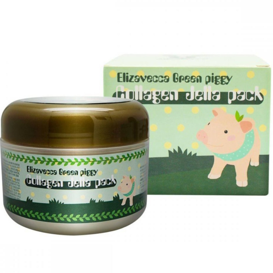 Коллагеновая маска-желе для лица с лифтинг-эффектом Green Piggy Collagen Jella Pack - 1