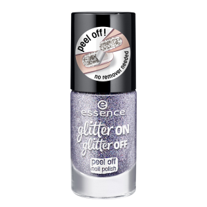 essence - Лак для ногтей с глиттером - Glitter On Glitter Off - т.05 Starlight express