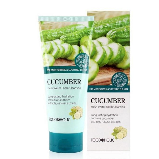 Очищающая пенка для умывания с экстрактом огурца Cucumber Fresh Water Foam Cleansing - 1