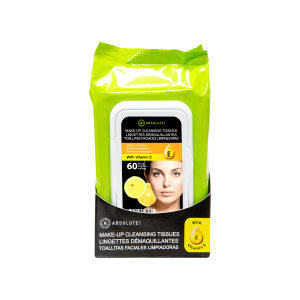 Absolute New York - Влажные салфетки для удаления макияжа Absolute! MakeUp Cleansing Tissue 60 шт. Vitamin C