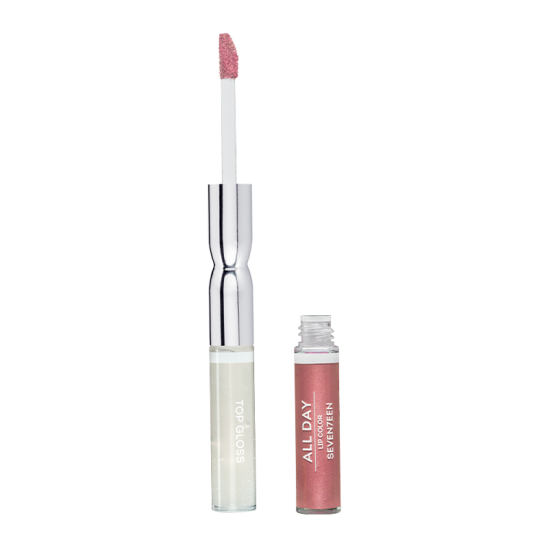 Жидкая стойкая помада-блеск All day lip color & top gloss, 85 Сливовый металлик - 2