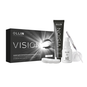 Ollin Professional - Набор для окрашивания бровей и ресниц, Черный