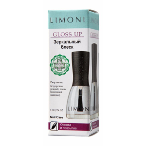 Limoni - Основа и покрытие Gloss Up Зеркальный блеск - коробка7 мл
